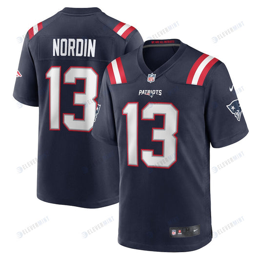 Quinn Nordin New England Patriots Game Player Jersey - Navy