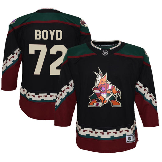 Travis Boyd Arizona Coyotes Youth 2021/22 Home Replica Jersey - Black