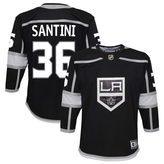 Steven Santini Los Angeles Kings Youth Home Replica Jersey - Black