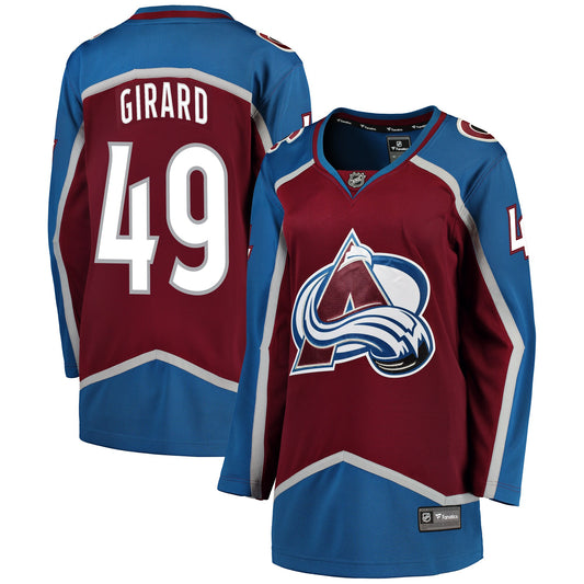 Samuel Girard Colorado Avalanche Fanatics Branded Women's Breakaway Player Jersey - Burgundy