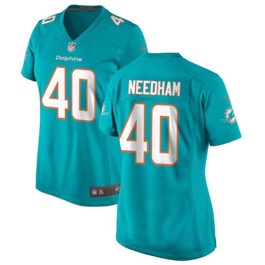 Nik Needham Miami Dolphins Nike Women's Game Jersey - Aqua