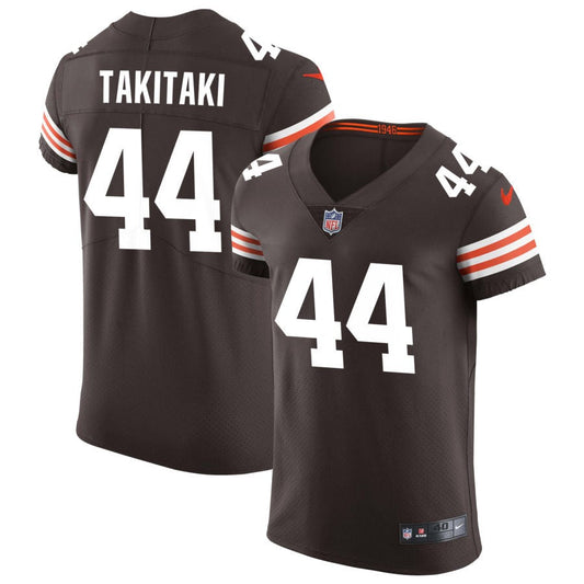 Sione Takitaki Cleveland Browns Nike Vapor Elite Jersey - Brown