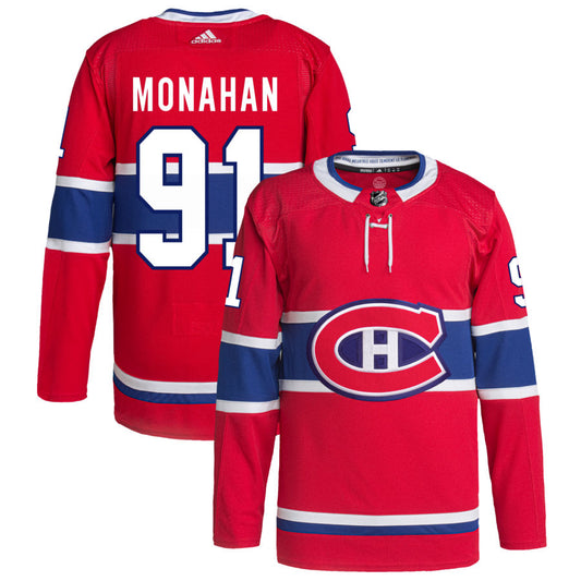 Sean Monahan Montreal Canadiens adidas Home Primegreen Authentic Pro Jersey - Red