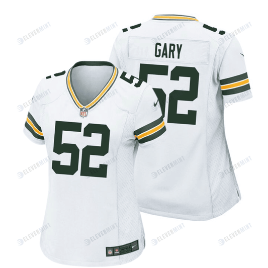 Rashan Gary 52 Green Bay Packers Women Away Game Jersey - White