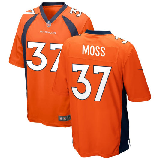 Riley Moss Denver Broncos Nike Game Jersey - Orange