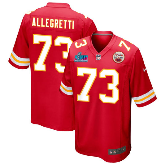 Nick Allegretti Kansas City Chiefs Nike Super Bowl LVII Game Jersey - Red