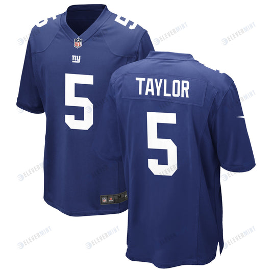 New York Giants Tyrod Taylor 5 Game Jersey - Royal Jersey