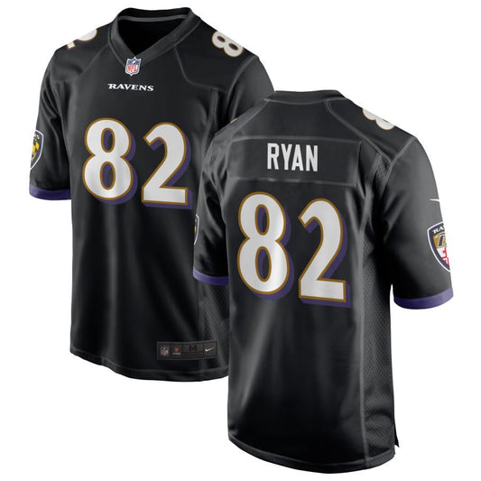 Sean Ryan Baltimore Ravens Nike Youth Game Jersey - Black