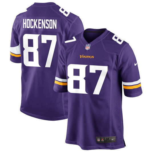 T.J. Hockenson Minnesota Vikings Nike Game Jersey - Purple