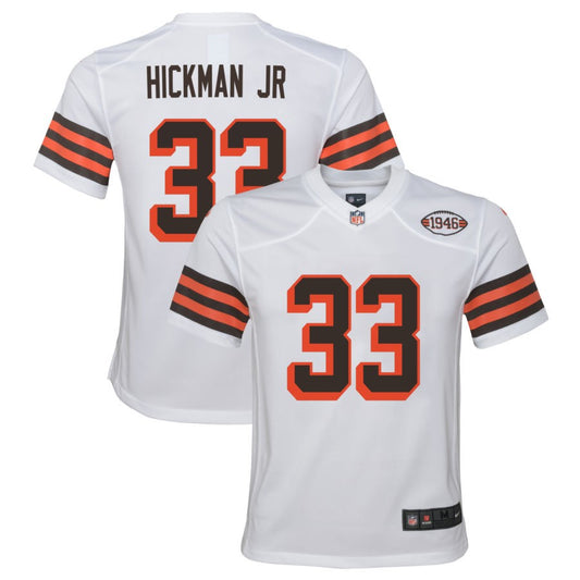 Ronnie Hickman Jr Cleveland Browns Nike Youth Alternate Jersey - White